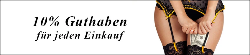 10% Guthaben für jeden Einkauf Guthaben bei Fetischaudio